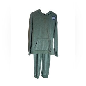 Girls Green Hoodie and Pants Set size 10 new